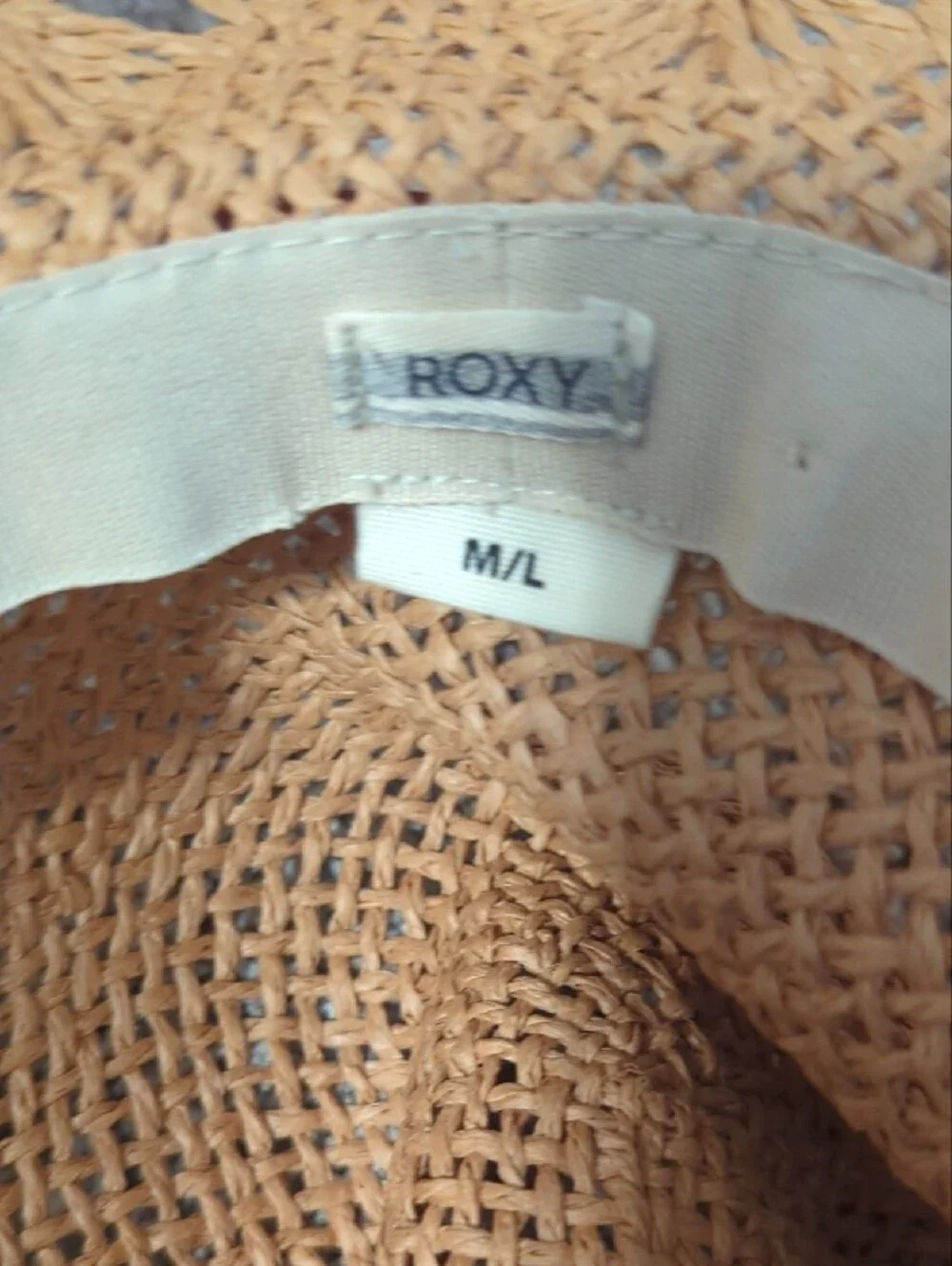 Roxy Woven Straw Fedora with Coral Band